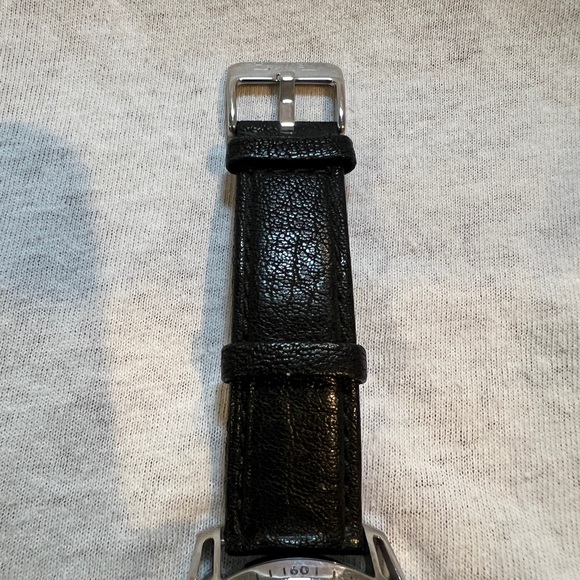 Haurex Talento Men’s Watch Model 1A367UNN with Vera  Pelle black leather band - Picture 7 of 15